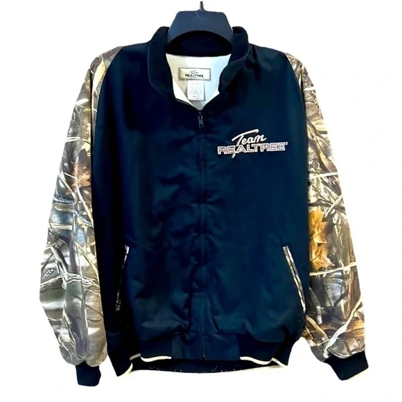 Team RealTree Signature Edition Rare RetroRacing Jacket Varsity Style Medium